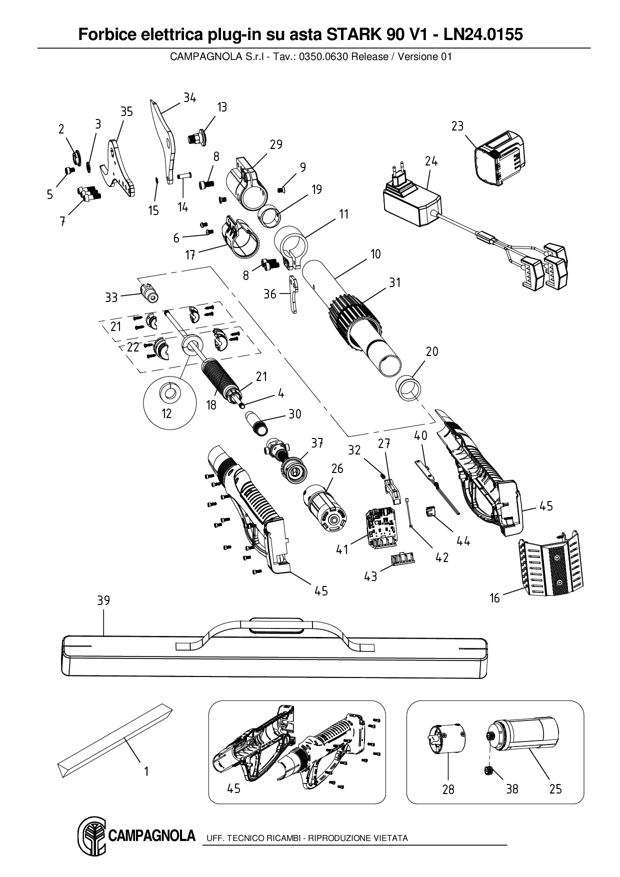 LN24.0155_Forbice elettr plug-in su asta STARK90V1